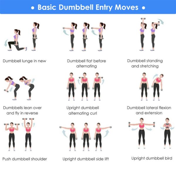 Dumbbells สำหรับลดไขมันต้นแขน ออกกำลังกาย ฟิตเนส 2 Kg. 1 ชิ้น - Image 3